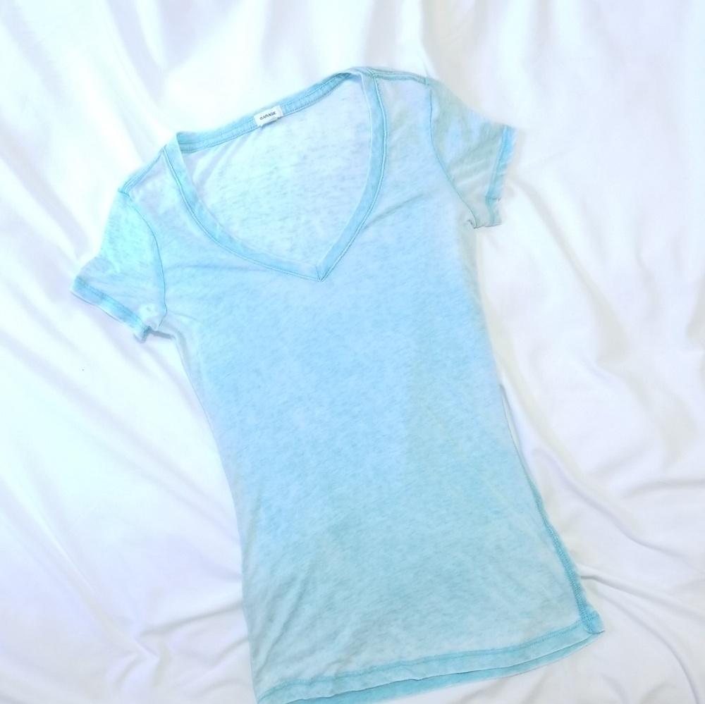 Blue tee